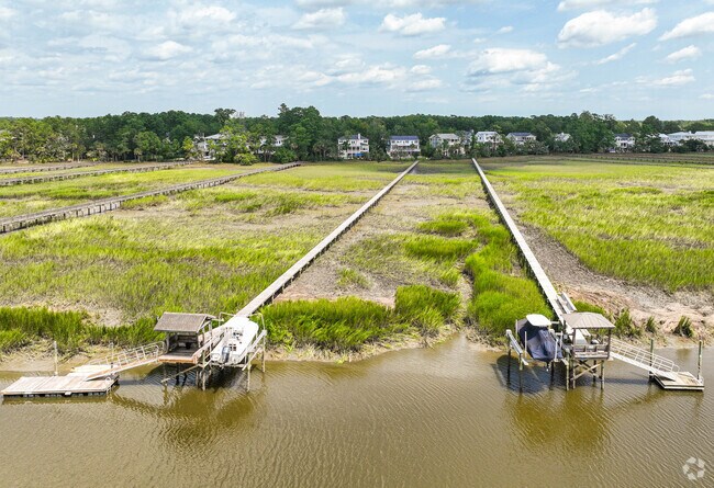 Many Brickyard homes come with private relaxing docs.