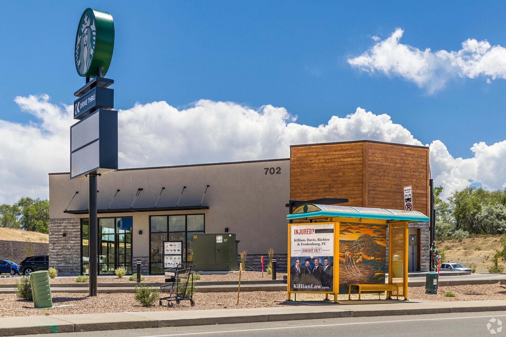 Grand Valley Transit has 10 bus stops on Horizon Drive. Most residents are car dependent.