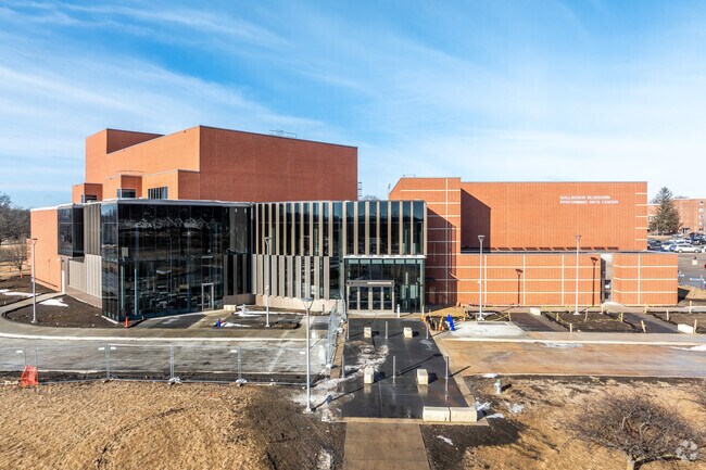 The Gallagher Bluedorn Performing Arts Center on UNI's campus is a major cultural hub of Cedar Falls.