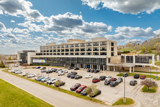 CHI Health Mercy is near Prospect Park and provides care for many residents.