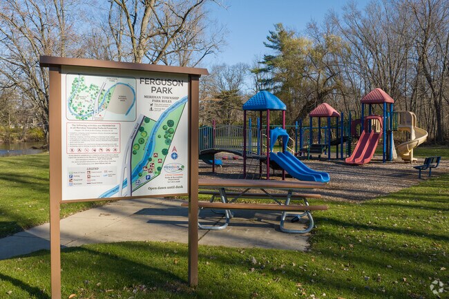 Ferguson Park is used annually by school groups as a release site for salmon.