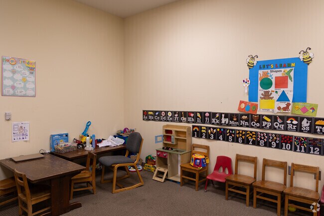 The class rooms are small with lots of attention for kids at Cornerstone Christian Academy.