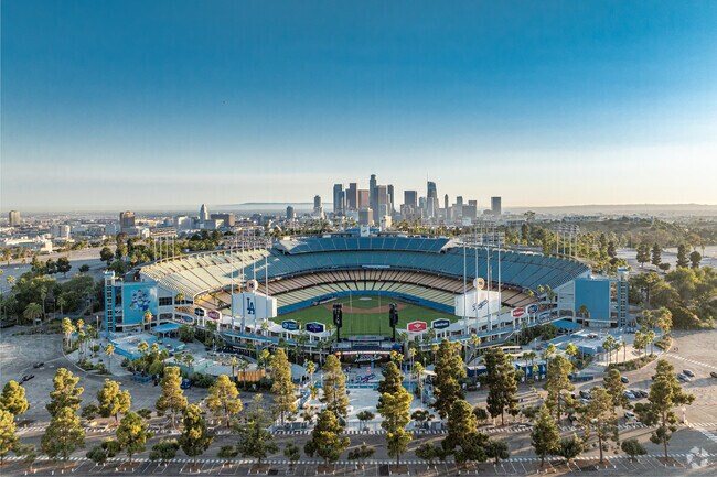 Elysian Valley celebrates its proximity to the LA Dodgers' home turf.