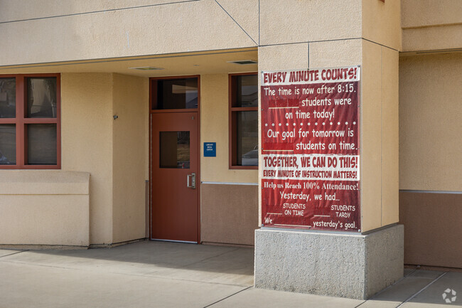 A welcoming entrance is seen at Lasselle Elementary School in Moreno Valley.