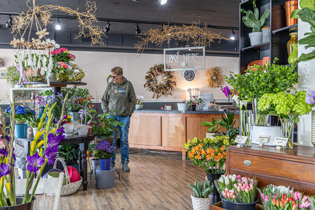 Pat’s European Fresh Flower Market sells colorful plants to spruce up a Montello Park home.