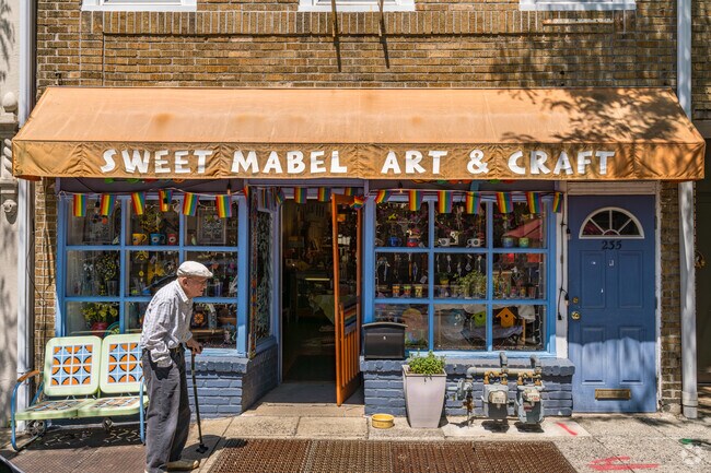 Sweet Mabel Art and Craft is a quaint  shop full of home-made pottery in Narberth.