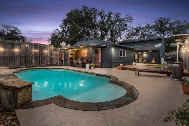 Cabana Area Night Time