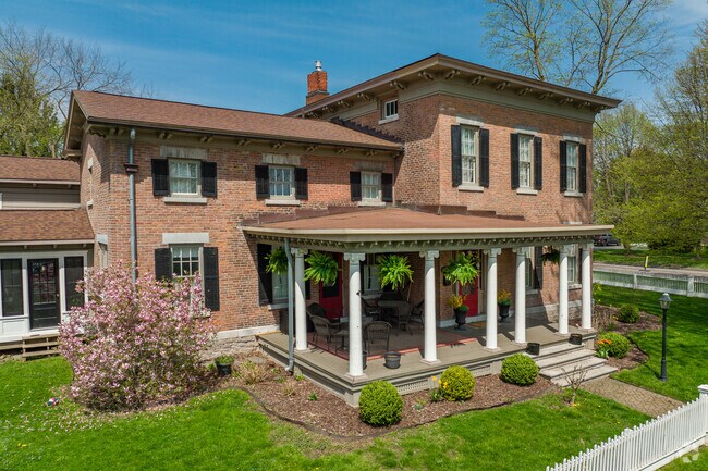 In the Village of Liverpool itself, brick Colonial Revival homes can be found throughout.