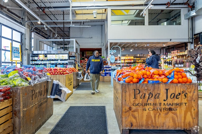 Papa Joe's is a local favorite with a gourmet grocery selection and bustling bistro.