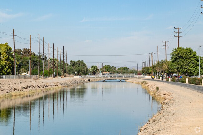 The canal bike path near Townsend offers a peaceful escape and a convenient way to explore Yuma by bike.
