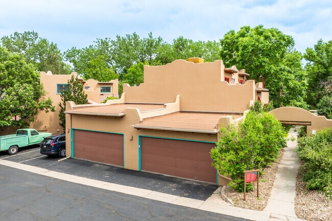 Welchs features several townhome communities, including one with Santa Fe-style architecture.