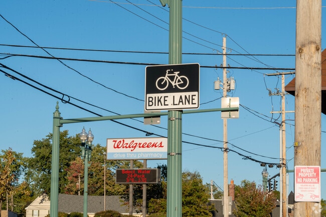 Bike lanes provide safety for cyclists in the McKinley Fork Northwest neighborhood.