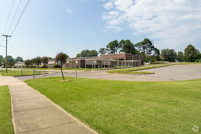 Sidewalks make walking to Greenbrook Elementary School a breeze.