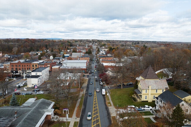 An overview of Ballston Spa in the area of Milton.