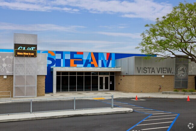 Vista View Middle School, located in Fountain Valley and in the Ocean View School District, serves students grades 6-8.