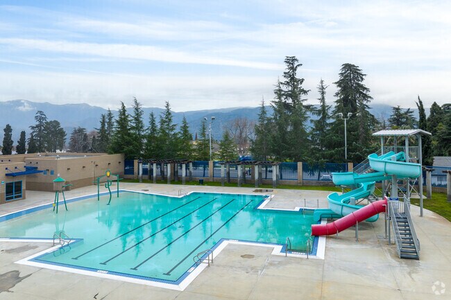 Kids learn to swim at the Repplier Park Aquatic Center in the summers in Banning.