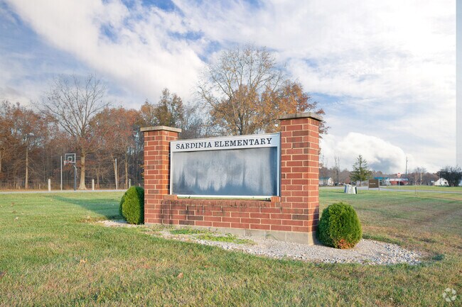 Sardinia Elementary School is close to the high school.