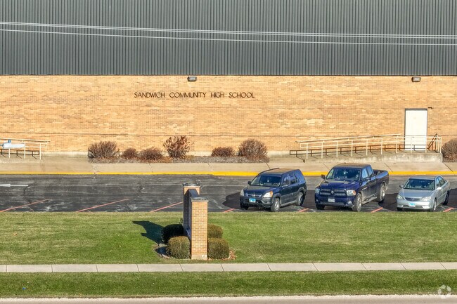 Sandwich High School was founded in the year 1855.