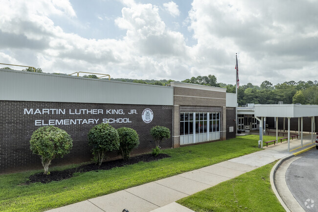 Entrance to Martin Luther King Jr. Elementary School in Huntsville Alabama.
