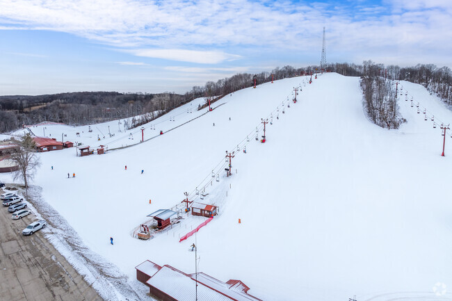 Sunburst Ski Area is a few minuntes north of West Bend.