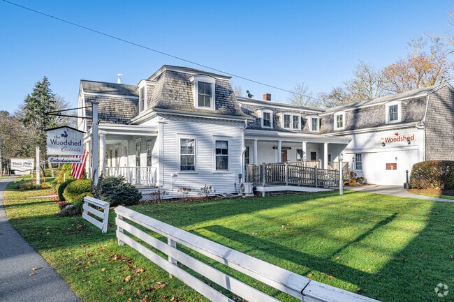 The Woodshed is Brewster’s iconic dive bar for live music and local gatherings.