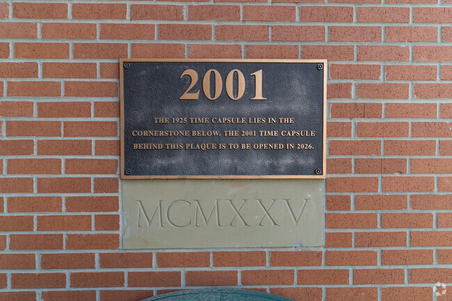 Sycamore Junior High School time capsule in Blue Ash.