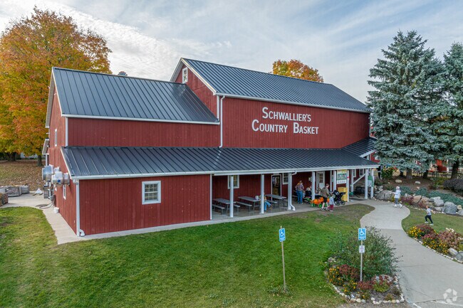 Alpine Township people can visit Schwallier's Country Basket for their apple orchards.