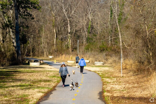 The Crabtree Creek Trail near Fallon Park is great for exercise.