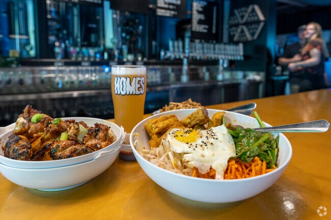 Homes Brewery is known for its beer and food in the Eberwhite neighborhood.