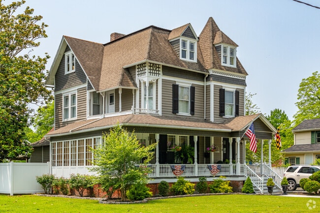 Victorian houses in Pocomoke City make a statement in the area, with some having wrap around porches.