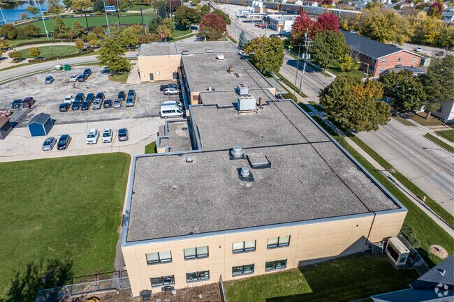 An Aerial View of East Alternative School.