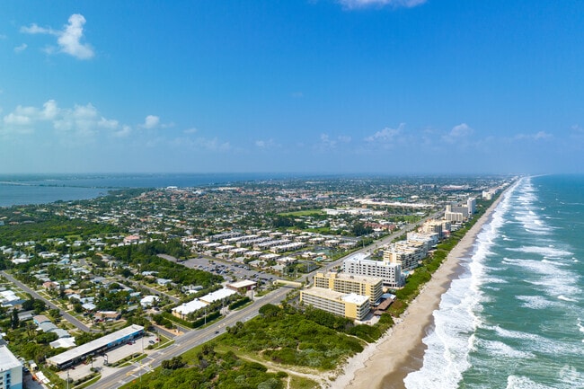 Indian Harbour Beach offers direct access to the coastline.
