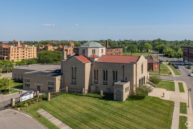 Charlotte Mason Community School aerial view.