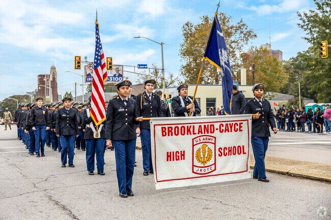 Brookland-Cayce High School's ROTC proudly marched in the Columbia Veterans Day Parade.