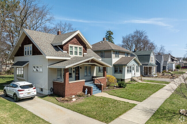 A variety of spacious homes can be found in the Rosa Parks Green neighborhood.