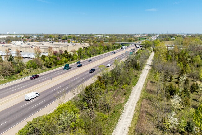 Interstate 88 just to the north of Aurora's Indian Creek neighborhood.