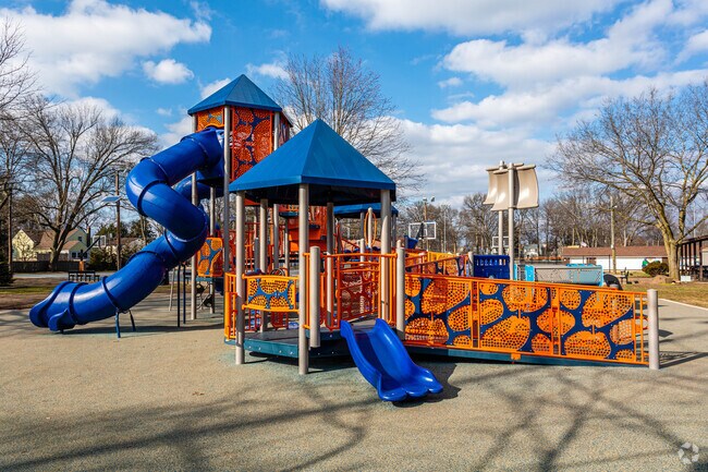 The playground at Veterans Memorial Park in Dumont.