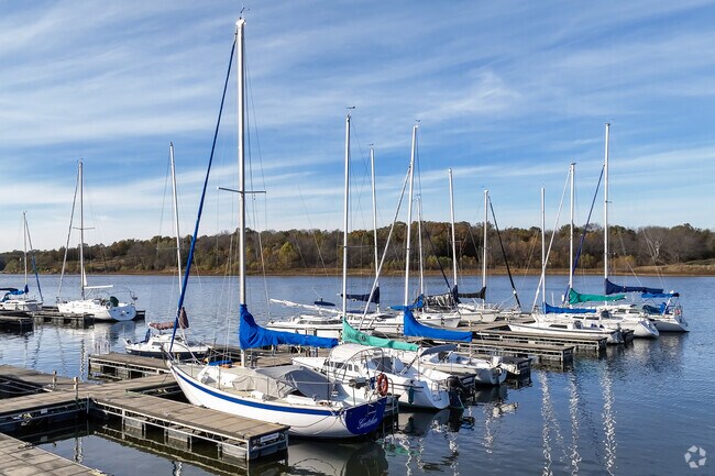 Sailboat Cove in Smithville is a picturesque marina that includes a pleasant park shelter.