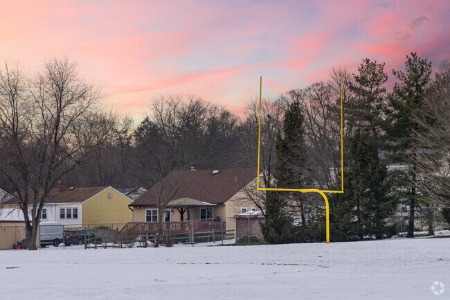 Church Road Park features several athletic fields, which are put to use in the warmer months.