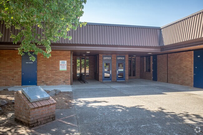 Fircrest Elementary serves grades K–5 at the center of the neighborhood.