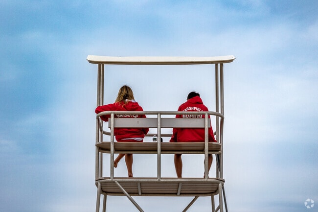 Lifeguards monitor Marshfield beaches during the summer season.