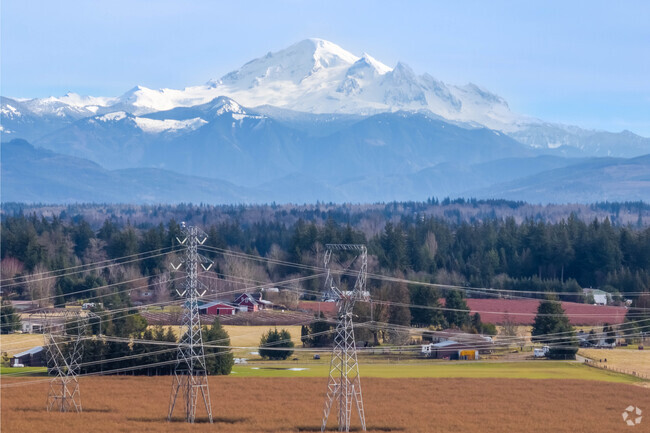 Ferndale, WA offers stunning views of the North Cascades, as well as majestic Mount Baker nearby.