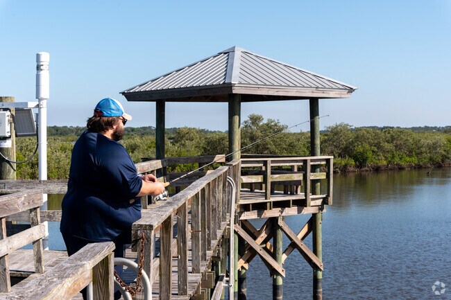 Allandale locals love to fish on the wetlands at nearby Spruce Creek Park.
