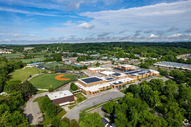 West High School has a large campus in Marble City.