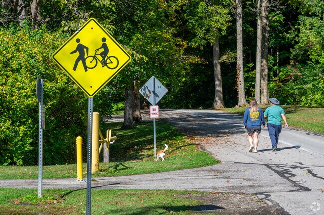 Fort Wayne's Shoaff Park offers many trails for visitors to enjoy.