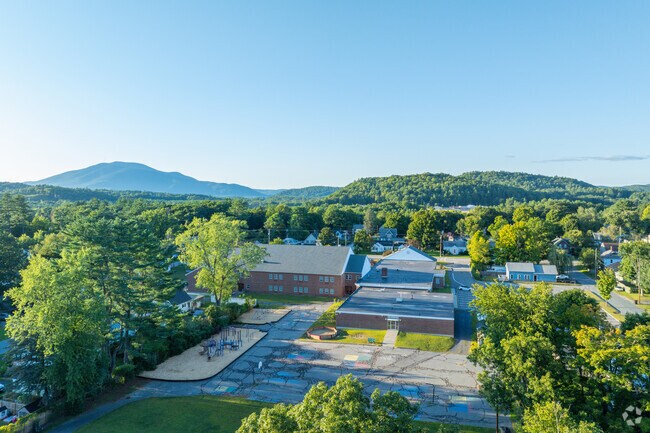 Maple Avenue School in Claremont is nestled between the beautiful mountains of New Hampshire.