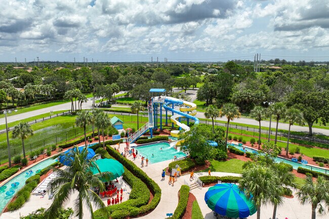 Kids love the waterpark in Seminole Palms Park.