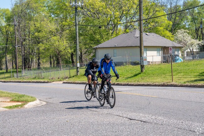 Take a bike ride on a beautiful spring day in Jones Valley.