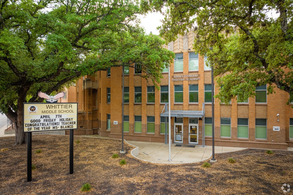 John Greenleaf Whittier Middle School in Los Angeles Heights, San Antonio, Texas.