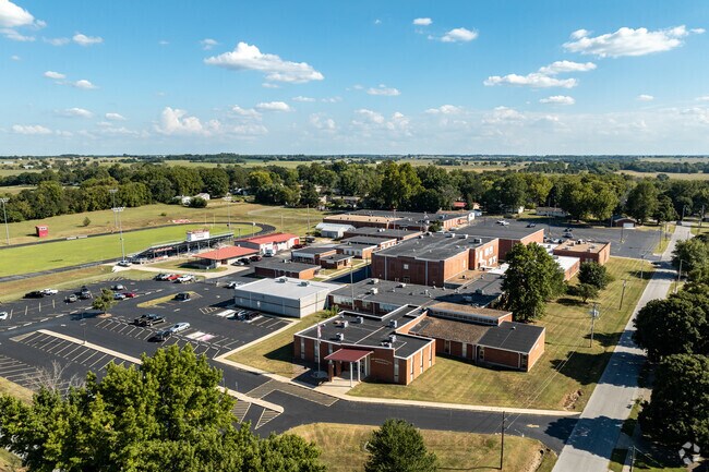 Ash Grove High School shares a campus with Ash Grove Elementary School.